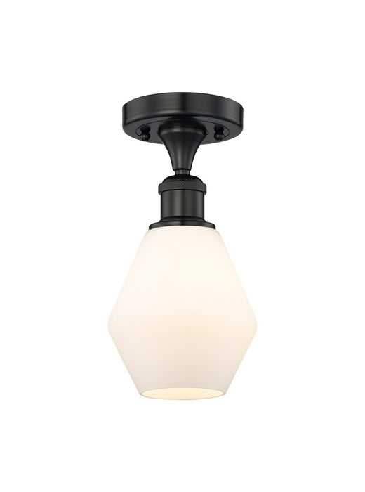 Innovations 616-1F-BK-G651-6 One Light Semi-Flush Mount, Matte Black