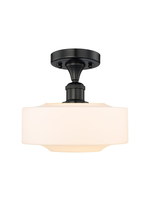 Innovations 616-1F-BK-G691-12 LED Semi-Flush Mount, Matte Black