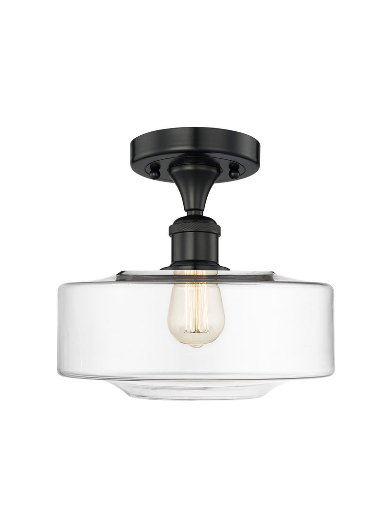 Innovations 616-1F-BK-G692-12 LED Semi-Flush Mount, Matte Black
