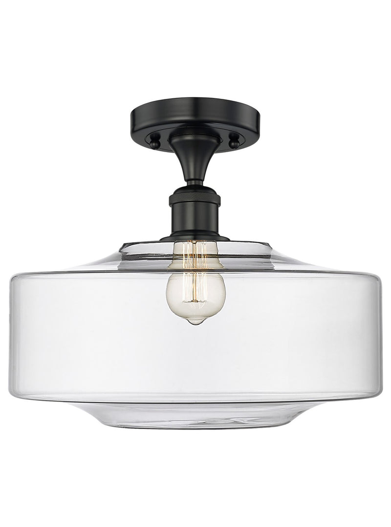Innovations 616-1F-BK-G692-16 LED Semi-Flush Mount, Matte Black