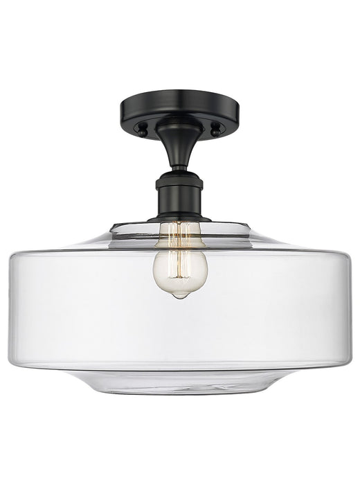Innovations 616-1F-BK-G692-16 LED Semi-Flush Mount, Matte Black