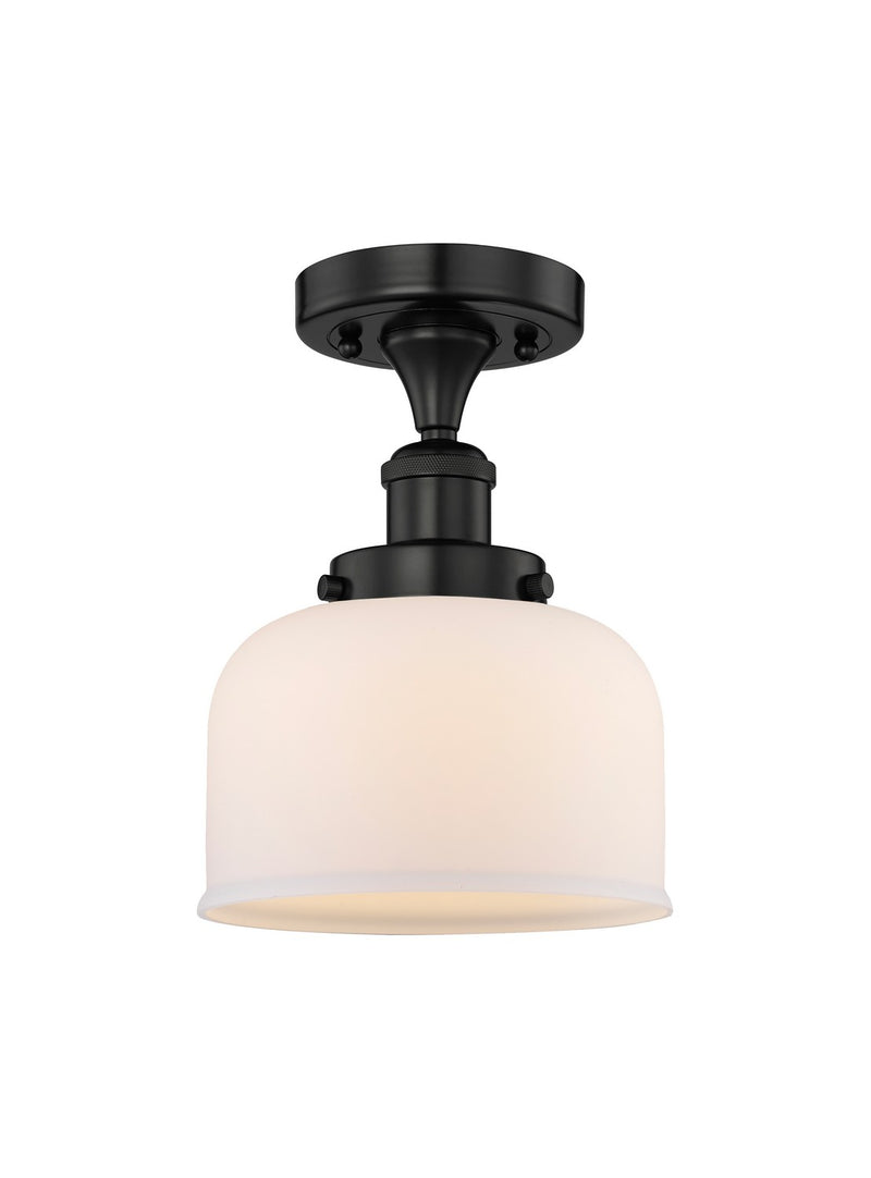 Innovations 616-1F-BK-G71 One Light Semi-Flush Mount, Matte Black