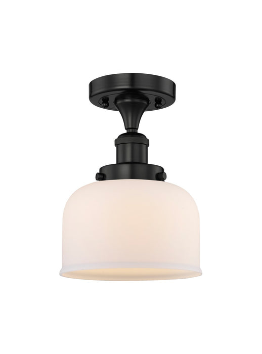 Innovations 616-1F-BK-G71 One Light Semi-Flush Mount, Matte Black