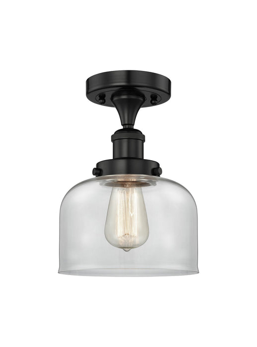 Innovations 616-1F-BK-G72 One Light Semi-Flush Mount, Matte Black