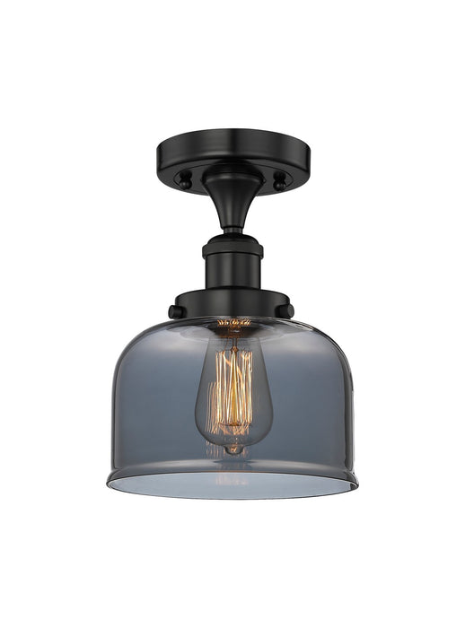 Innovations 616-1F-BK-G73 One Light Semi-Flush Mount, Matte Black