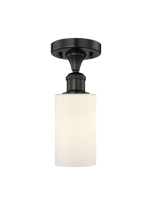 Innovations 616-1F-BK-G801 One Light Semi-Flush Mount, Matte Black