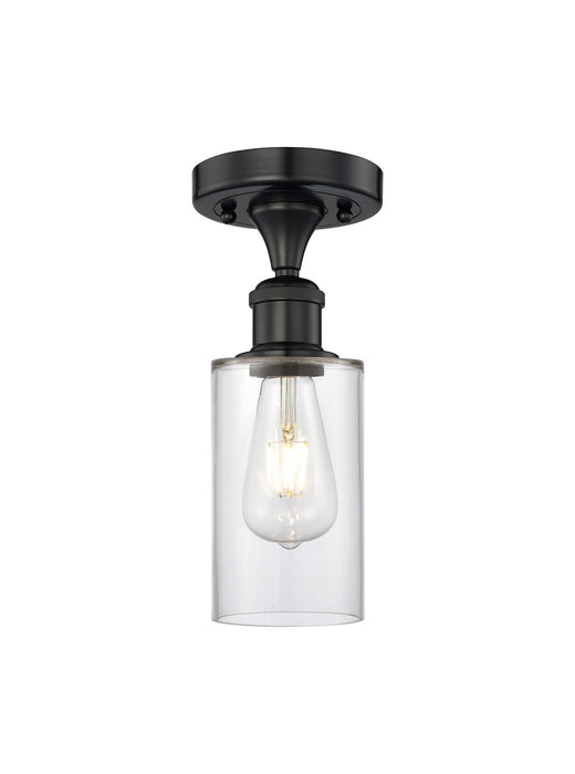 Innovations 616-1F-BK-G802 One Light Semi-Flush Mount, Matte Black