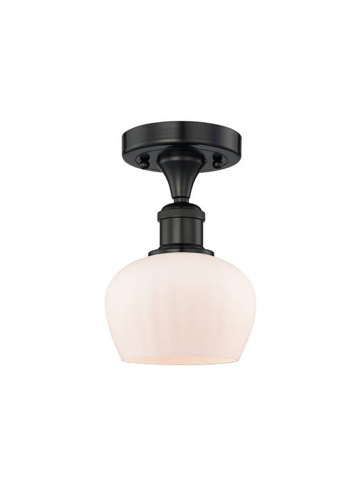 Innovations 616-1F-BK-G91 One Light Semi-Flush Mount, Matte Black