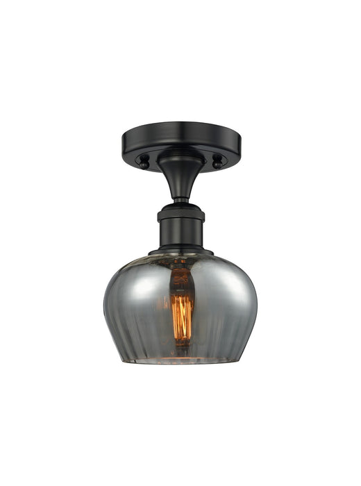 Innovations 616-1F-BK-G93 One Light Semi-Flush Mount, Matte Black