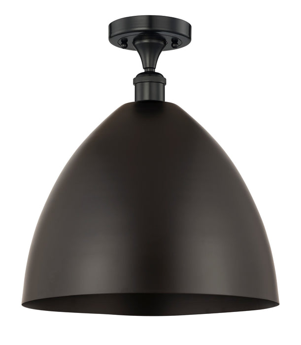 Innovations 616-1F-BK-MBD-16-BK One Light Semi-Flush Mount, Matte Black