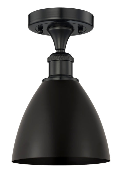 Innovations 616-1F-BK-MBD-75-BK One Light Semi-Flush Mount, Matte Black