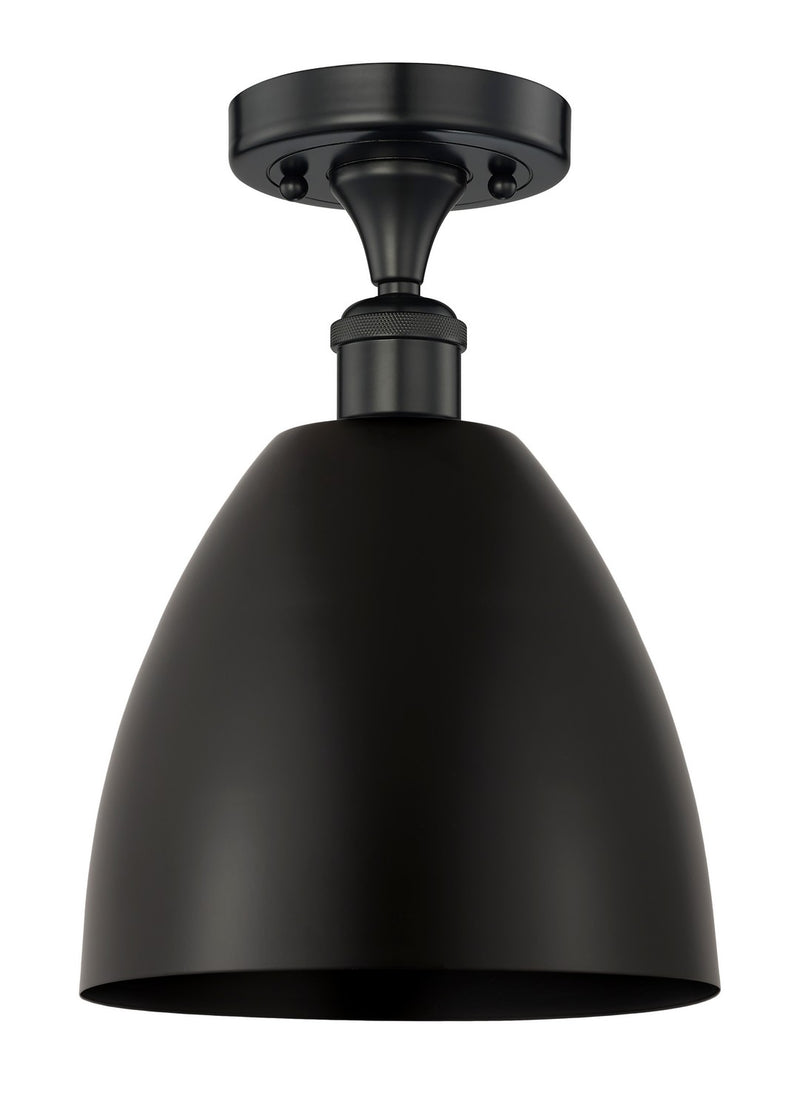 Innovations 616-1F-BK-MBD-9-BK One Light Semi-Flush Mount, Matte Black
