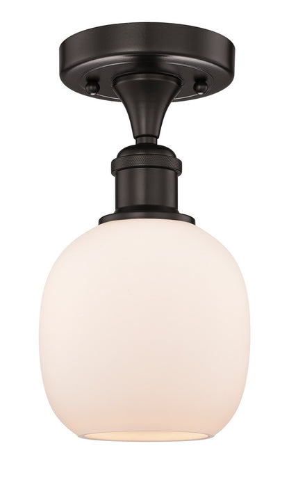 Innovations 616-1F-OB-G101 One Light Semi-Flush Mount, Oil Rubbed Bronze