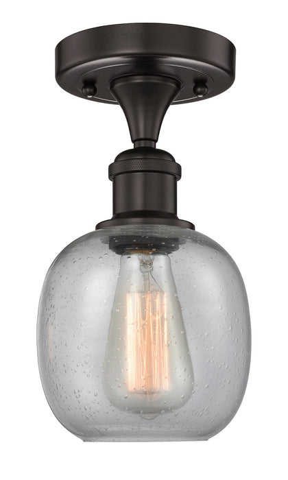 Innovations 616-1F-OB-G104 One Light Semi-Flush Mount, Oil Rubbed Bronze