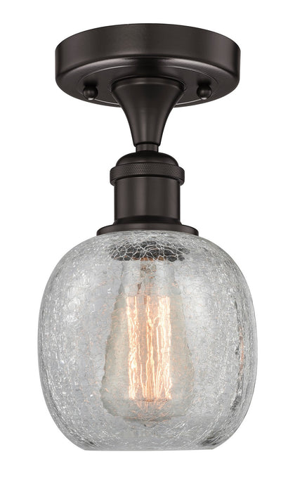 Innovations 616-1F-OB-G105 One Light Semi-Flush Mount, Oil Rubbed Bronze