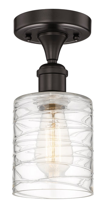 Innovations 616-1F-OB-G1113 One Light Semi-Flush Mount, Oil Rubbed Bronze