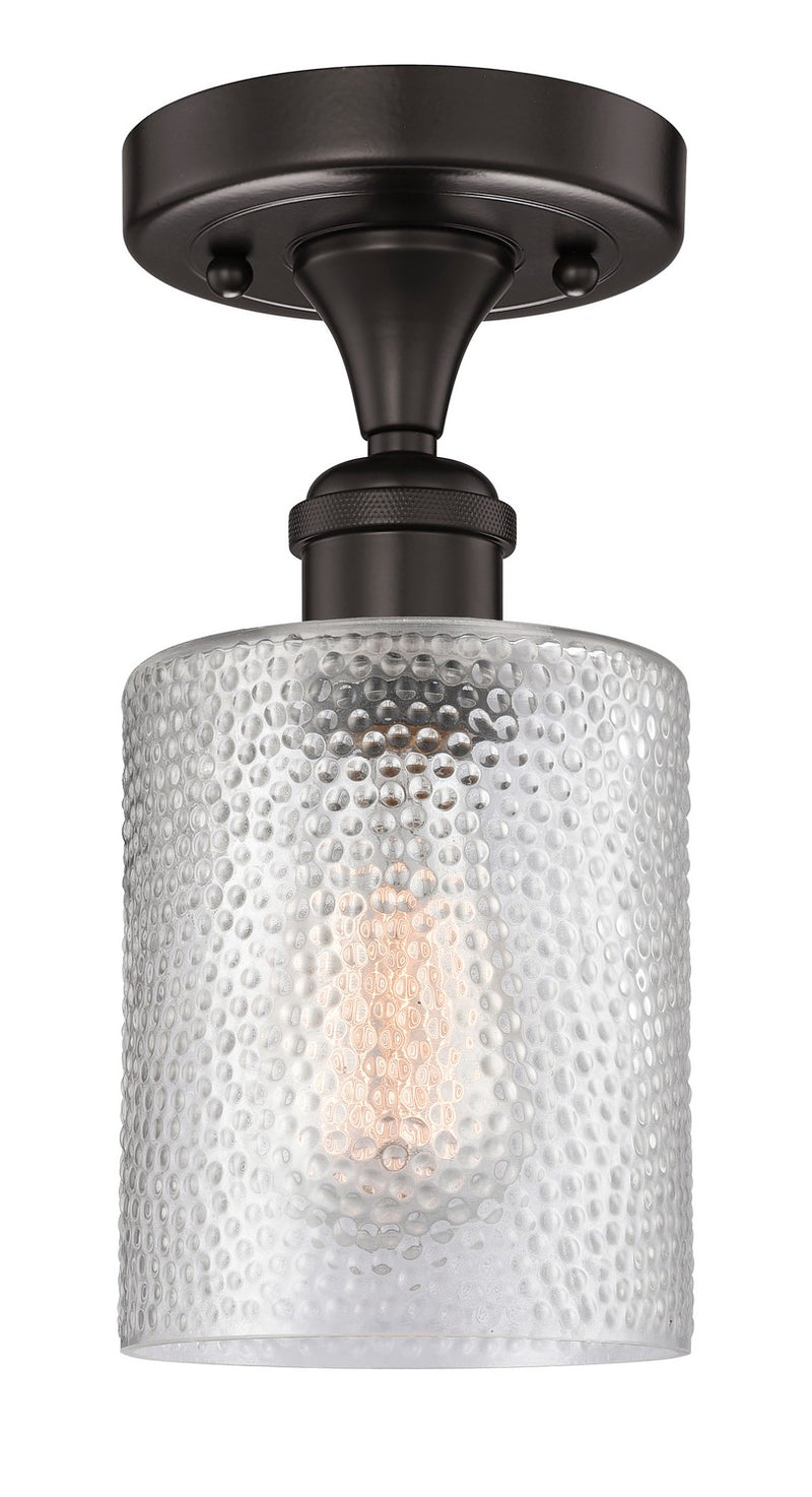 Innovations 616-1F-OB-G112 One Light Semi-Flush Mount, Oil Rubbed Bronze