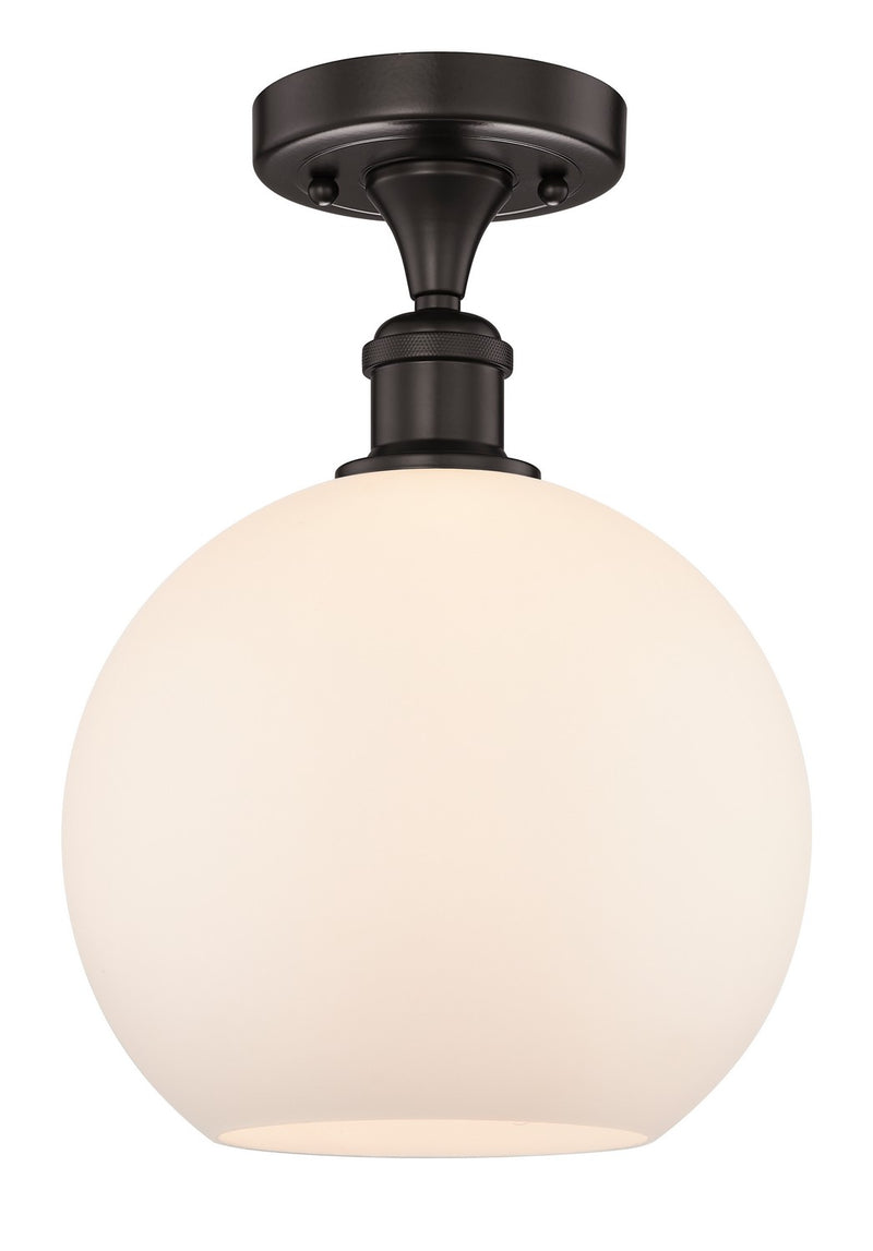 Innovations 616-1F-OB-G121-10 One Light Semi-Flush Mount, Oil Rubbed Bronze
