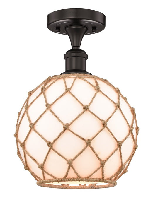 Innovations 616-1F-OB-G121-10RB One Light Semi-Flush Mount, Oil Rubbed Bronze