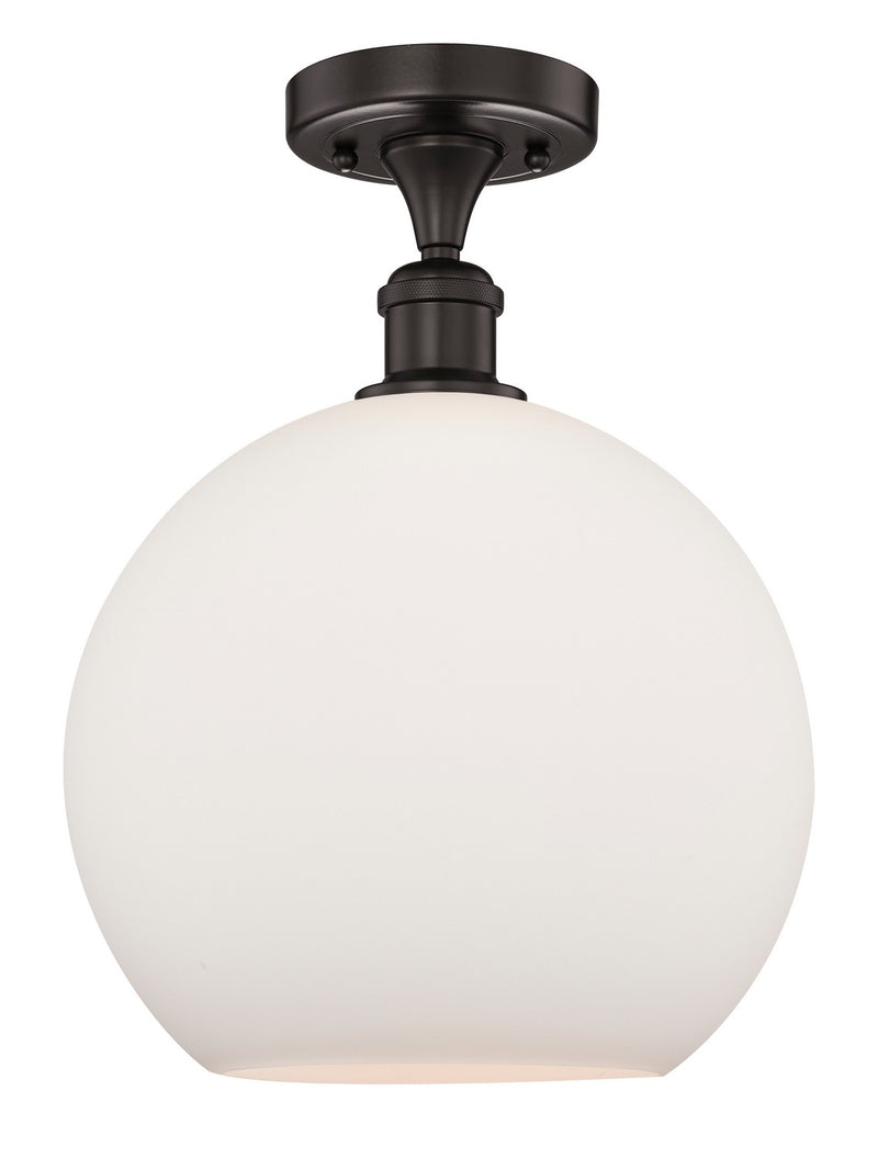 Innovations 616-1F-OB-G121-12 One Light Semi-Flush Mount, Oil Rubbed Bronze