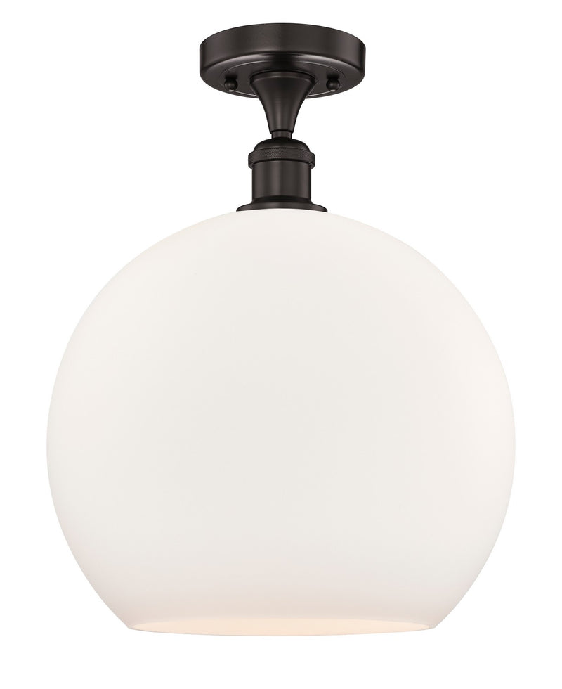 Innovations 616-1F-OB-G121-14 One Light Semi-Flush Mount, Oil Rubbed Bronze