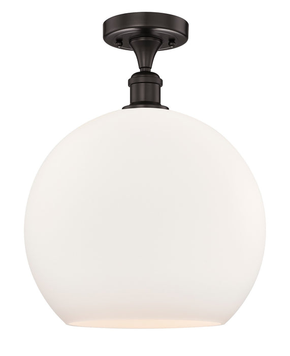 Innovations 616-1F-OB-G121-14 One Light Semi-Flush Mount, Oil Rubbed Bronze
