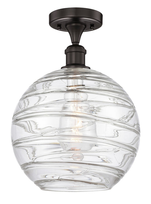 Innovations 616-1F-OB-G1213-12 One Light Semi-Flush Mount, Oil Rubbed Bronze