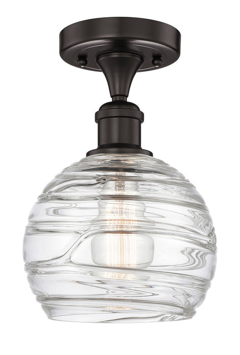 Innovations 616-1F-OB-G1213-8 One Light Semi-Flush Mount, Oil Rubbed Bronze
