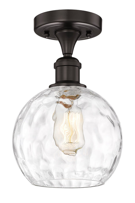 Innovations 616-1F-OB-G1215-8 One Light Semi-Flush Mount, Oil Rubbed Bronze