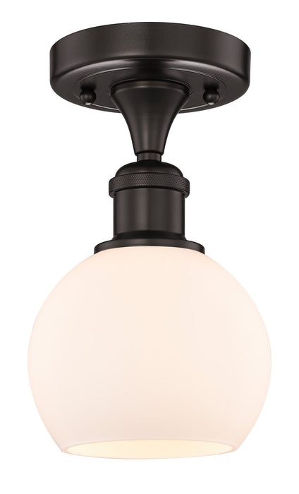 Innovations 616-1F-OB-G121-6 One Light Semi-Flush Mount, Oil Rubbed Bronze