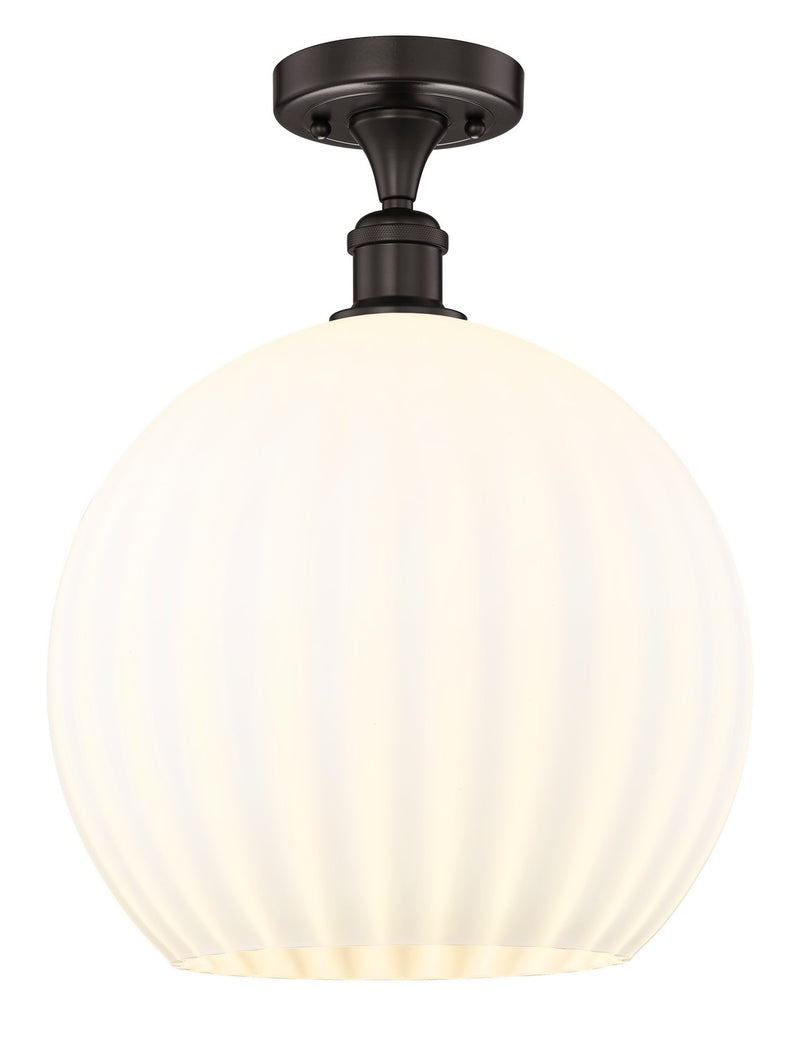 Innovations 616-1F-OB-G1217-14WV LED Semi-Flush Mount, Oil Rubbed Bronze