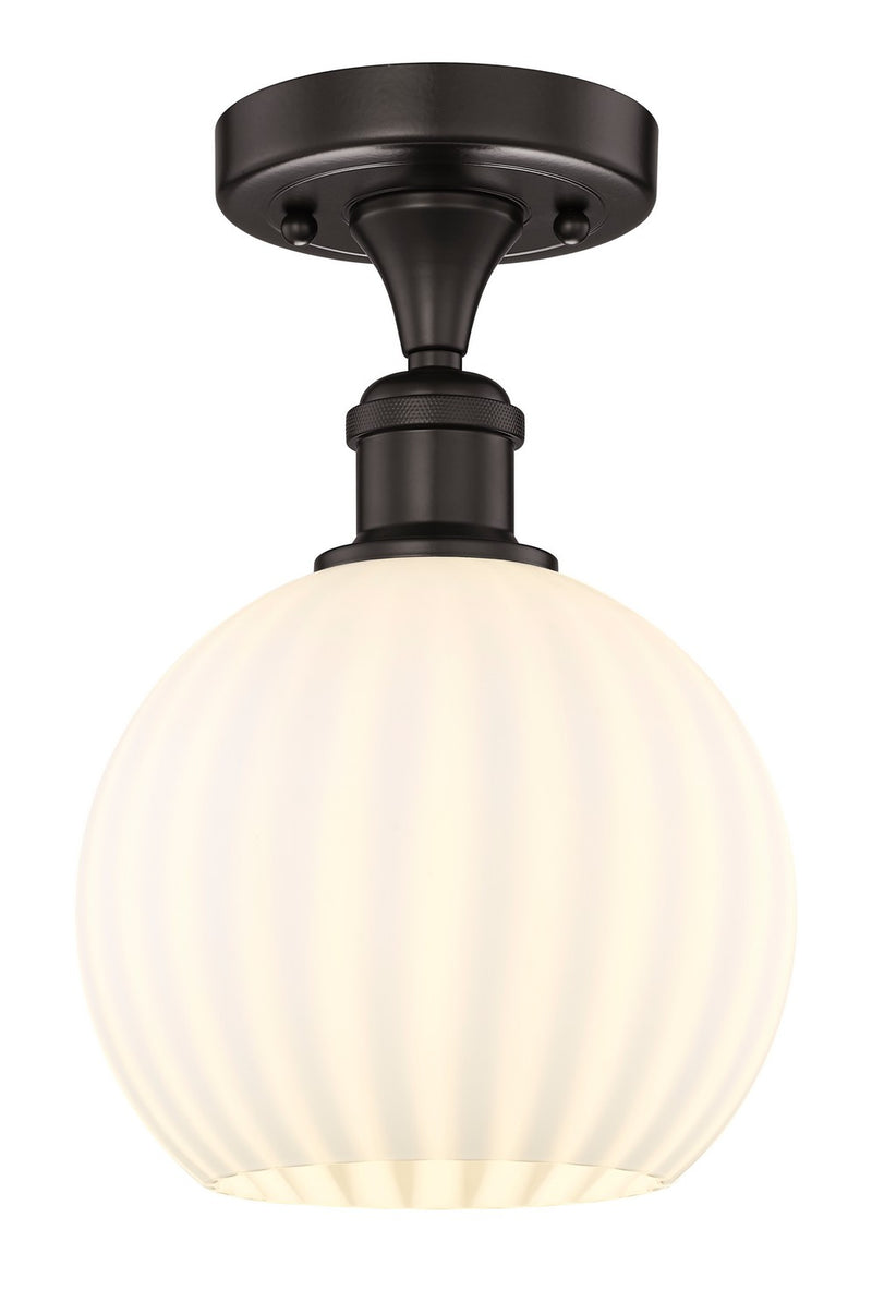 Innovations 616-1F-OB-G1217-8WV LED Semi-Flush Mount, Oil Rubbed Bronze