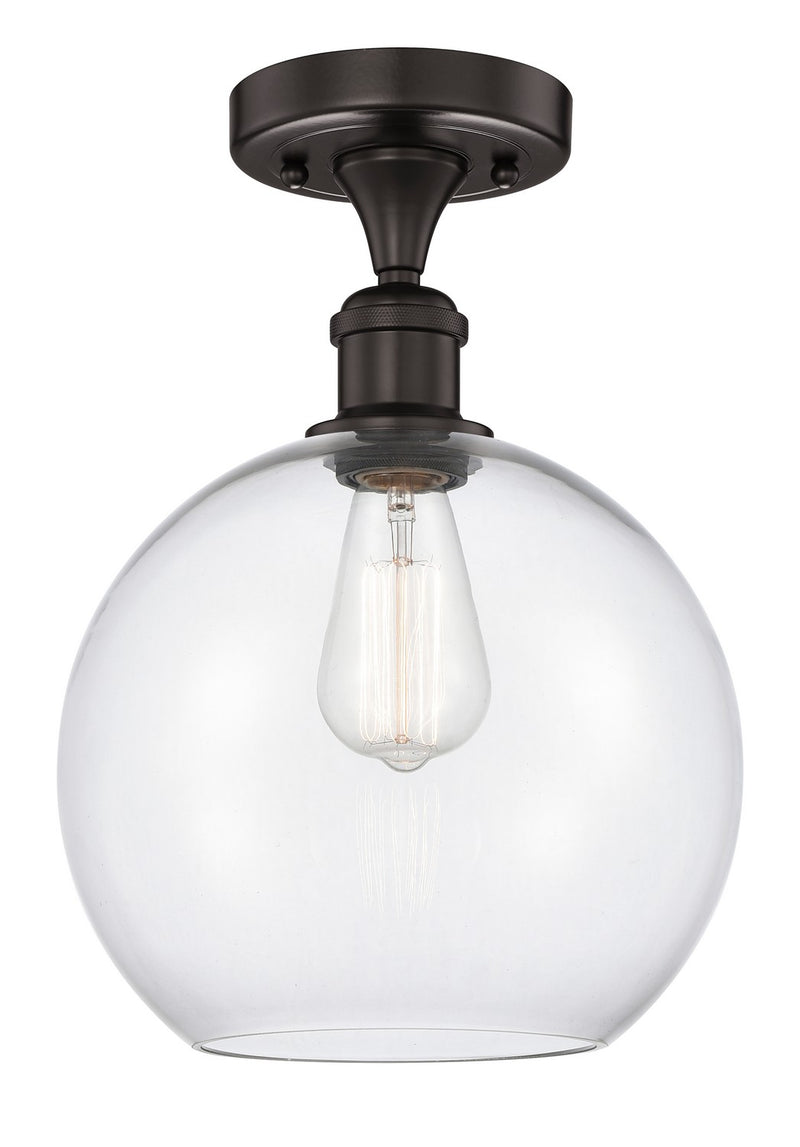 Innovations 616-1F-OB-G122-10 One Light Semi-Flush Mount, Oil Rubbed Bronze