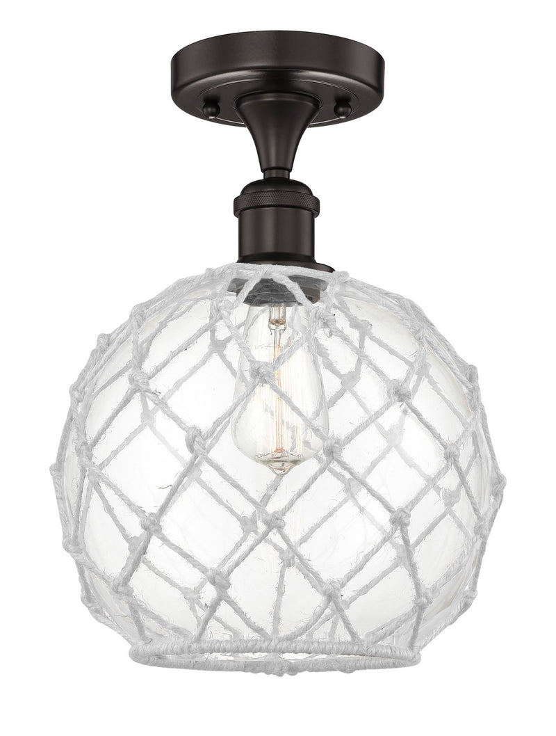Innovations 616-1F-OB-G122-10RW One Light Semi-Flush Mount, Oil Rubbed Bronze