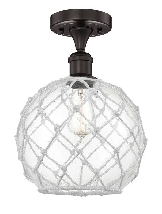 Innovations 616-1F-OB-G122-10RW One Light Semi-Flush Mount, Oil Rubbed Bronze