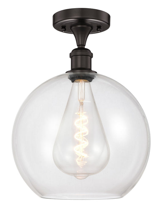 Innovations 616-1F-OB-G122-12 One Light Semi-Flush Mount, Oil Rubbed Bronze