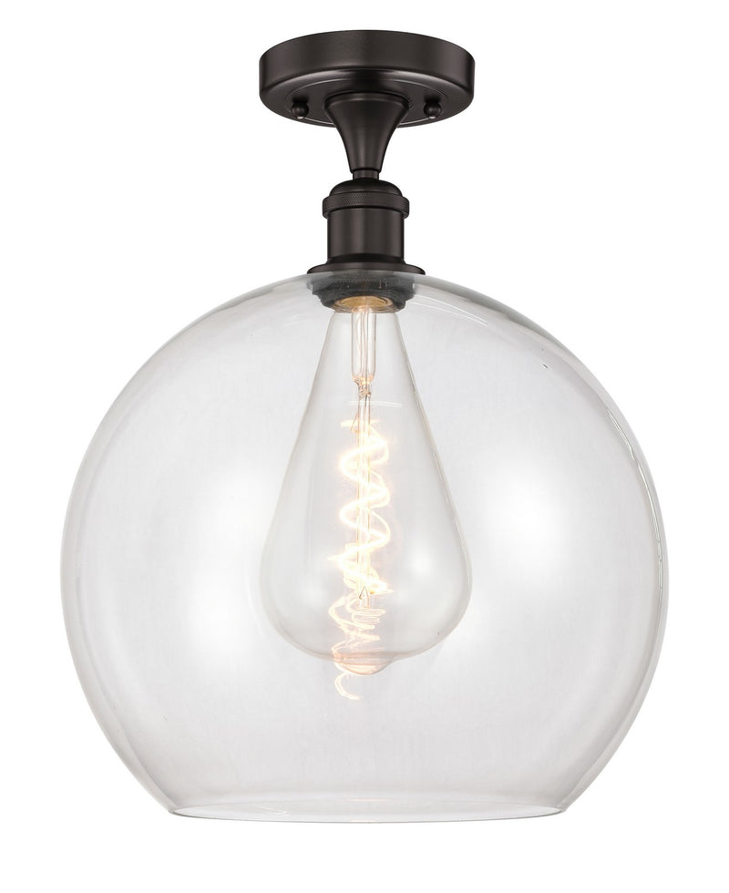 Innovations 616-1F-OB-G122-14 One Light Semi-Flush Mount, Oil Rubbed Bronze