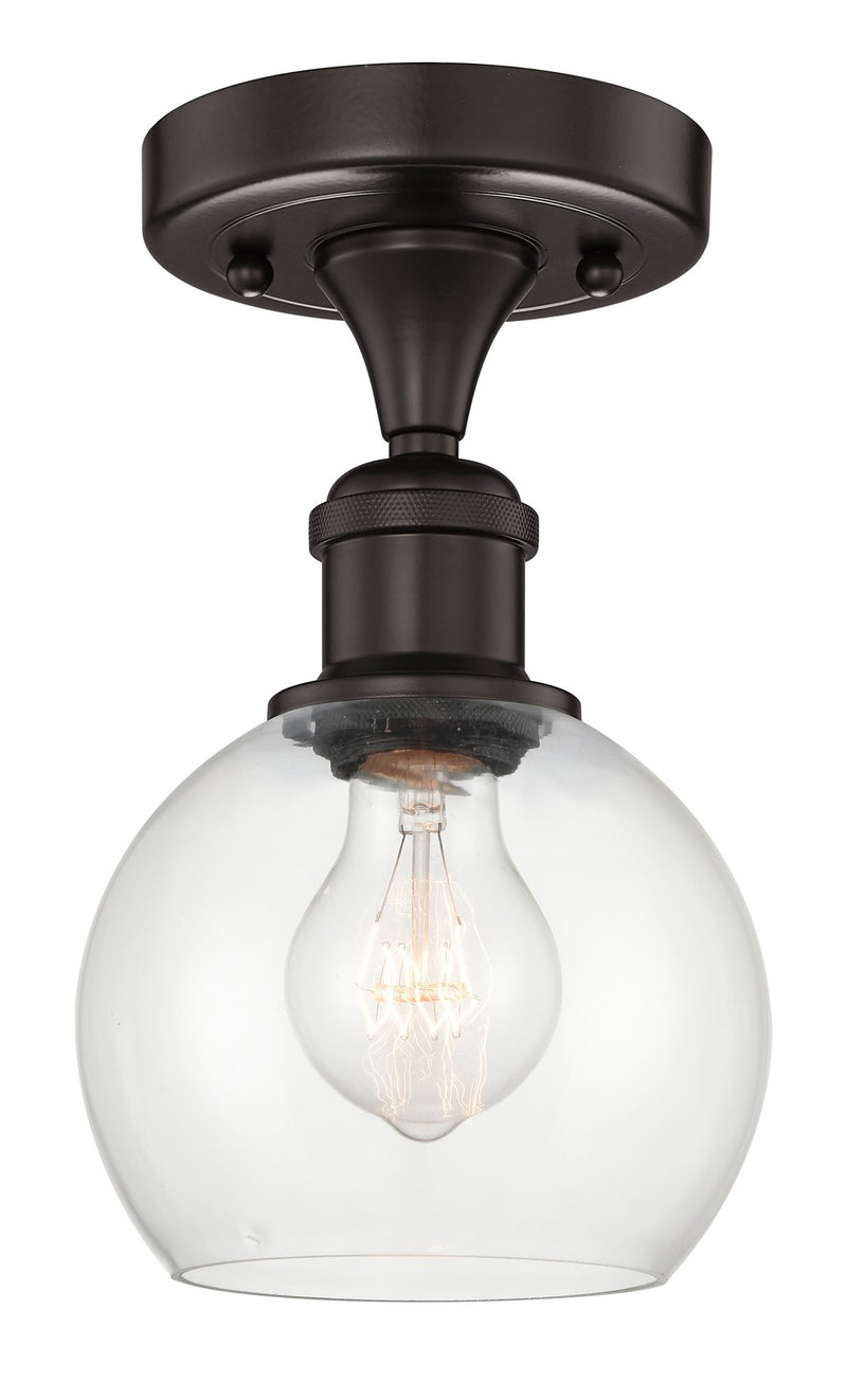Innovations 616-1F-OB-G122-6 One Light Semi-Flush Mount, Oil Rubbed Bronze