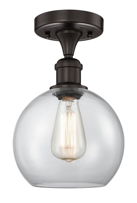 Innovations 616-1F-OB-G122-8 One Light Semi-Flush Mount, Oil Rubbed Bronze