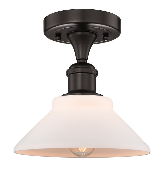 Innovations 616-1F-OB-G131 One Light Semi-Flush Mount, Oil Rubbed Bronze
