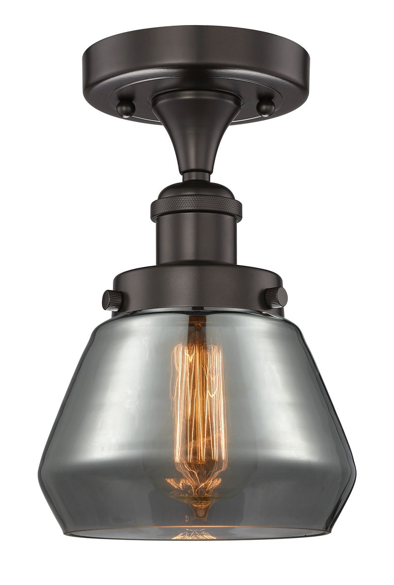 Innovations 616-1F-OB-G173 One Light Semi-Flush Mount, Oil Rubbed Bronze