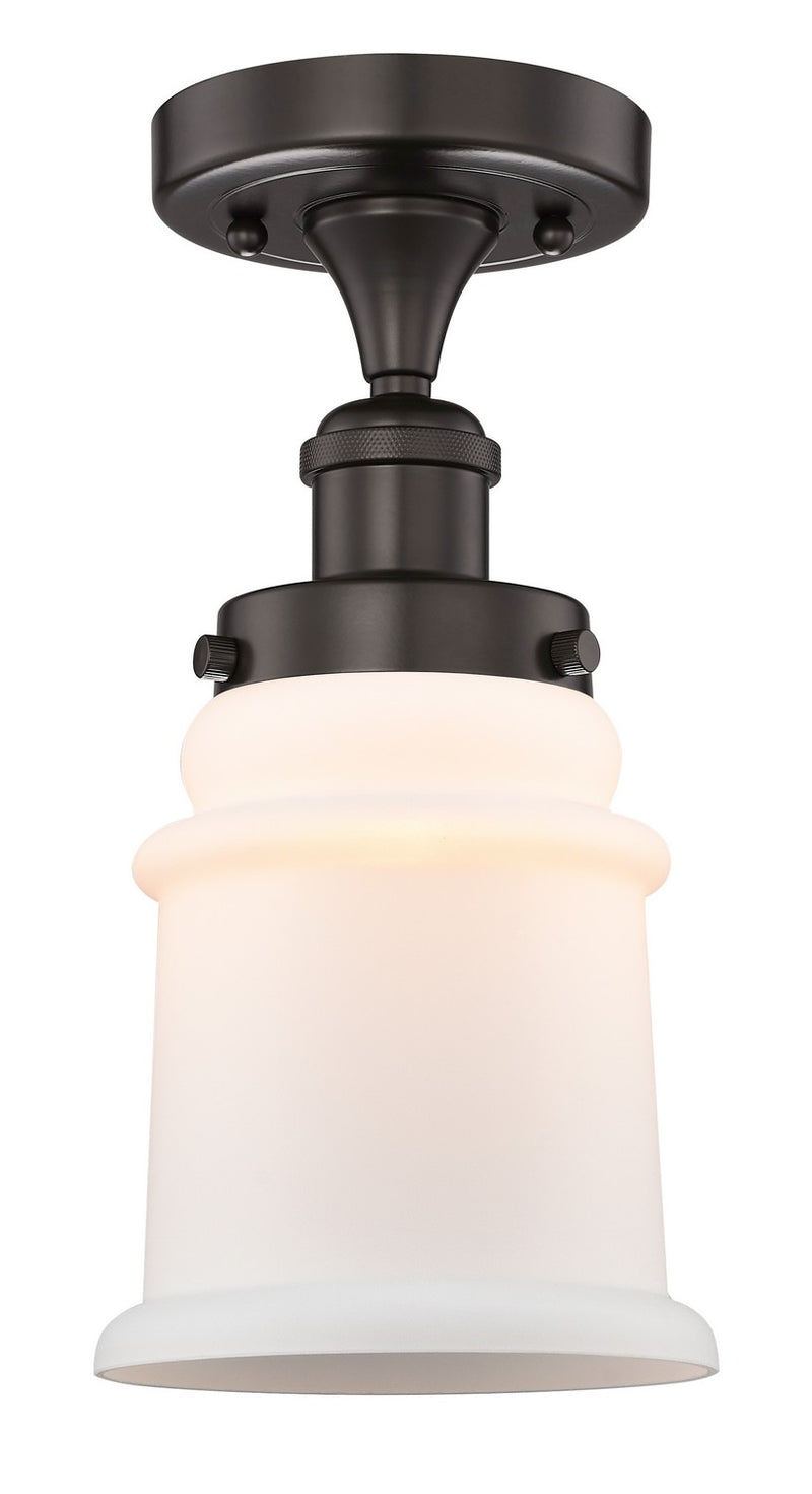 Innovations 616-1F-OB-G181 One Light Semi-Flush Mount, Oil Rubbed Bronze