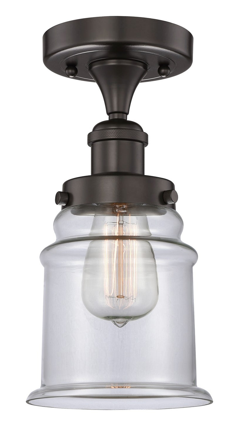 Innovations 616-1F-OB-G182 One Light Semi-Flush Mount, Oil Rubbed Bronze