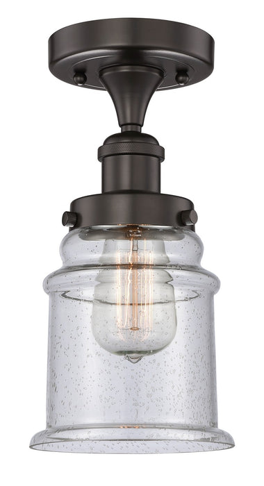 Innovations 616-1F-OB-G184 One Light Semi-Flush Mount, Oil Rubbed Bronze