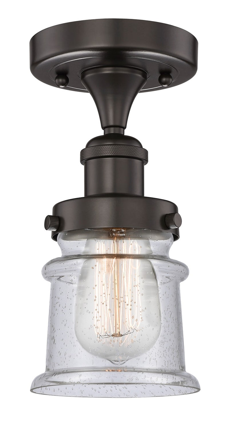 Innovations 616-1F-OB-G184S One Light Semi-Flush Mount, Oil Rubbed Bronze