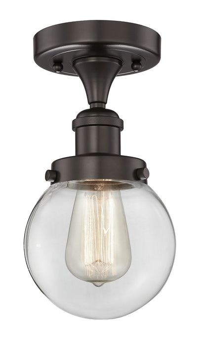 Innovations 616-1F-OB-G202-6 One Light Semi-Flush Mount, Oil Rubbed Bronze