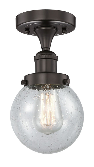 Innovations 616-1F-OB-G204-6 One Light Semi-Flush Mount, Oil Rubbed Bronze