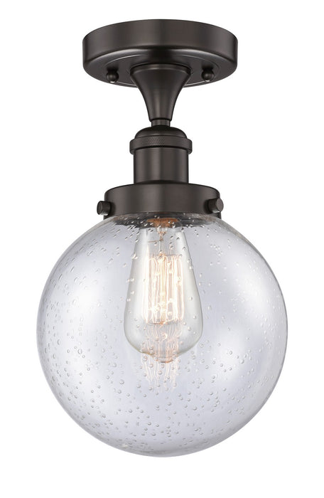 Innovations 616-1F-OB-G204-8 One Light Semi-Flush Mount, Oil Rubbed Bronze