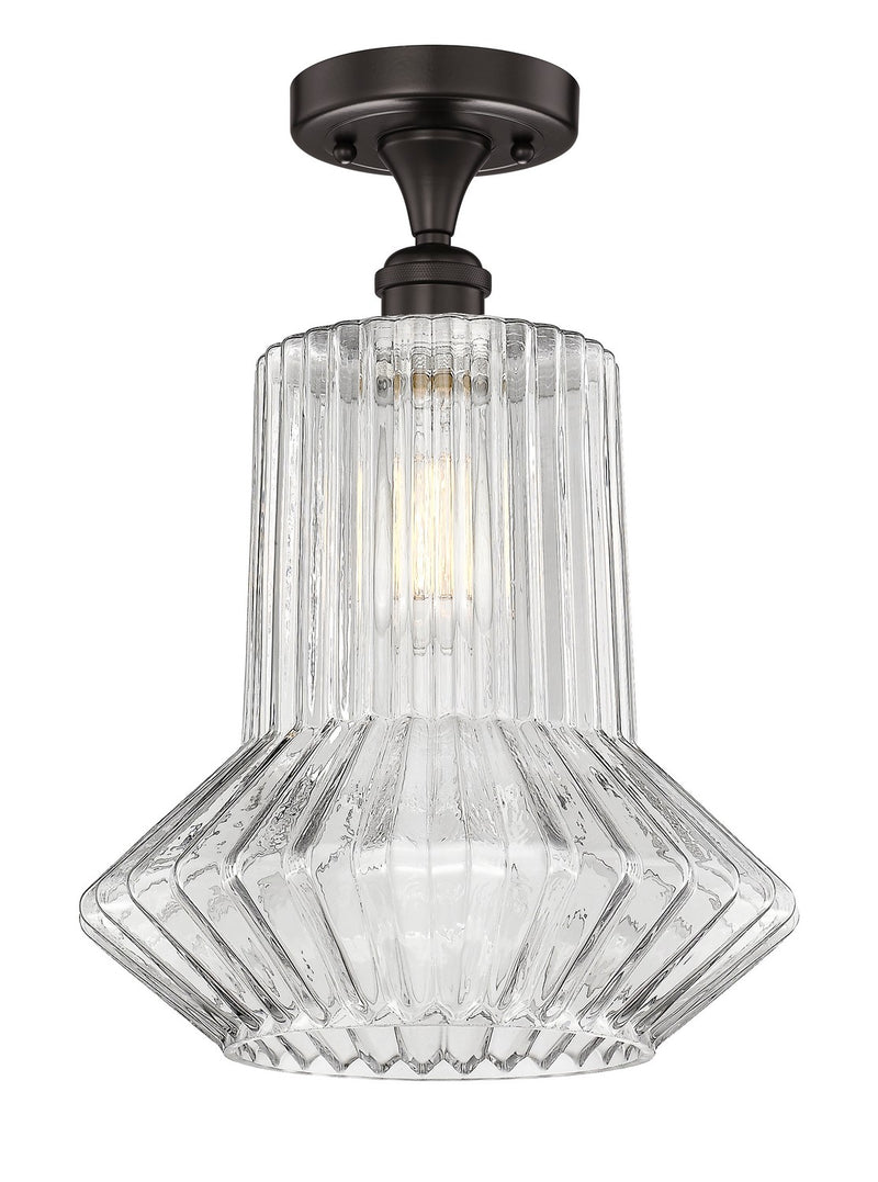 Innovations 616-1F-OB-G212 One Light Semi-Flush Mount, Oil Rubbed Bronze