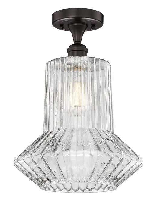 Innovations 616-1F-OB-G212 One Light Semi-Flush Mount, Oil Rubbed Bronze